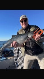 salmon fishing with Bob on Lake Ontario