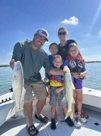 Red Fish, snook, ladyfish and mackerel 