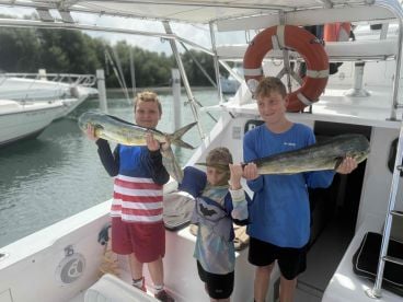 Captain Pepe salvaged a great day on a tough weather situation.