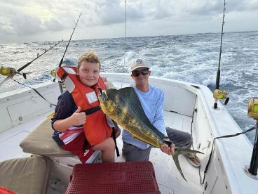 Captain Pepe salvaged a great day on a tough weather situation.