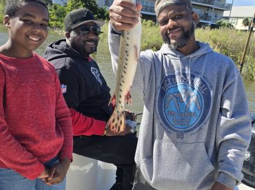 An Alligatorgarfish caught by Aaron