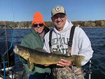 The last fish of the trip was a trophy size walleye 27.75\