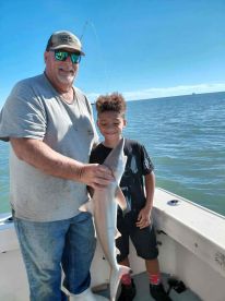My boy caught a shark! 