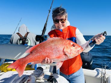 Got us on the fish right away and they never stopped biting. 