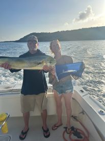 Boat is outfitted to catch Fish