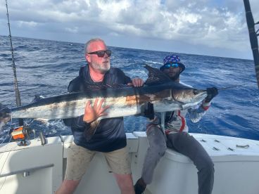 Boat is outfitted to catch Fish