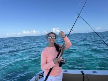 we started the day with the plan to catch a baracuda! we caught that and a nurse shark! we also caught 5 different species of reef fish!! great day would do it again!!