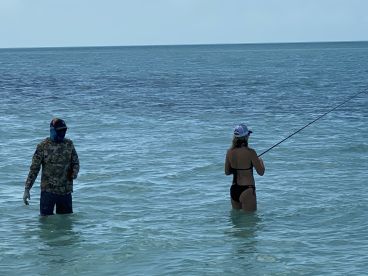 Couples fishing 