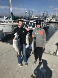 Full day salmon trip with Captain Floyd on the Fish Invader