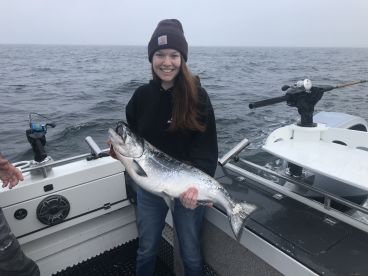 Full day salmon trip with Captain Floyd on the Fish Invader