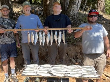 Fishing trip with J and A Guide Service,  Josh Fontaine was our fishing guide.