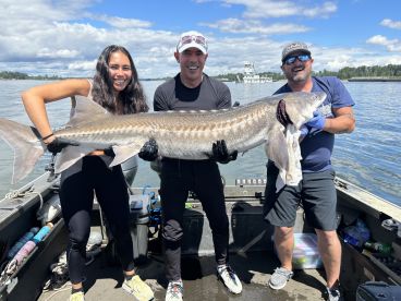 Super fun sturgeon fishing! 
