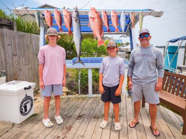 Huge Red Snapper & King Mackerel