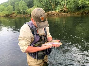 Fly fishing Caney Fork River Nashville