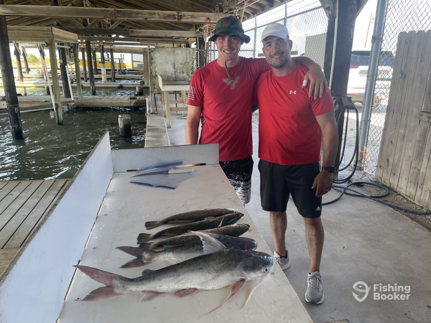 Great time fishing with my son! Review of Smiley’s Guide Service