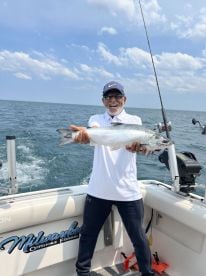 Best fishing trip we had . It made my grandson very happy and that made my day