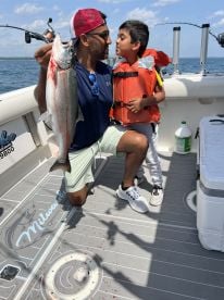 Best fishing trip we had . It made my grandson very happy and that made my day