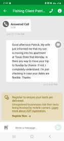 Late, didn\u2019t follow request, different guide
