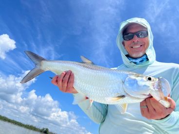 Paul and his tarpon on fly
