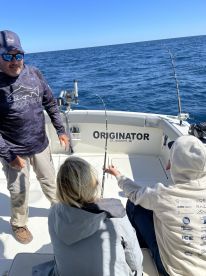 Salmon fishing Lake Michigan