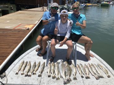 Half day with Captain Victoria Ortiz and my son, and father, stacked those trouts!!