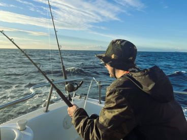 These guys definitely put us in the fish on a rough day. Fun to watch the Stripers ride the wave and go after our offerings._